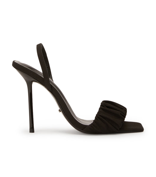 Black Tony Bianco Nixon Black Crepe 10.5cm Event Heels | ILJZR67037