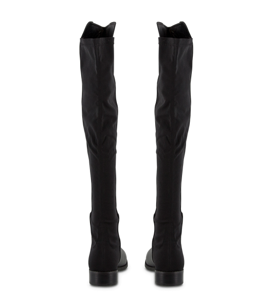 Black Tony Bianco Panache Black Luxe/Black Micro Stretch 3cm Knee High Boots | BILSD62044