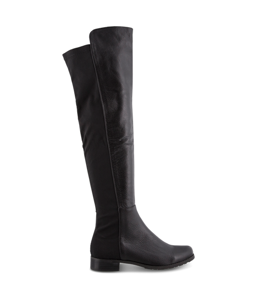 Black Tony Bianco Panache Black Luxe/Black Micro Stretch 3cm Knee High Boots | BILSD62044