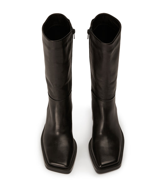 Black Tony Bianco Prestige Black Como 8cm Knee High Boots | AILWC93614