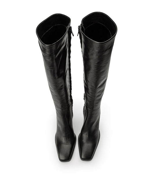 Black Tony Bianco Rylee Black Venice 8.5cm Knee High Boots | BILSD72030