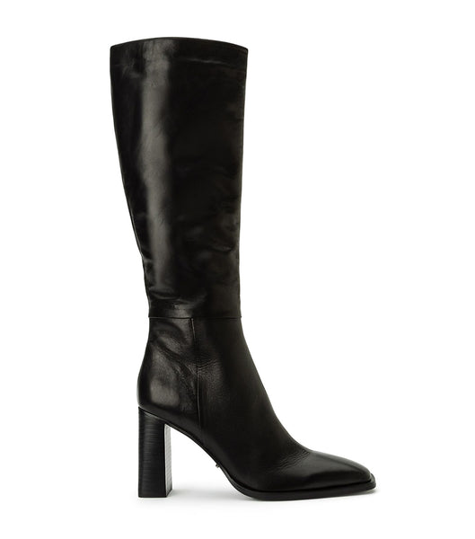 Black Tony Bianco Rylee Black Venice 8.5cm Knee High Boots | BILSD72030