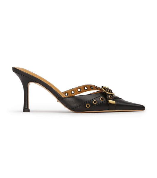 Black Tony Bianco Savoir Black Nappa 8cm Low Heels | ILDYB74966