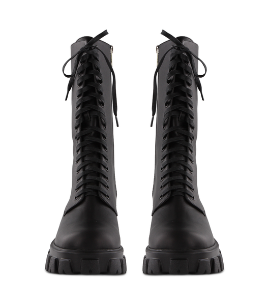 Black Tony Bianco Seattle Black Como 5cm Mid Calf Boots | EILHC30696