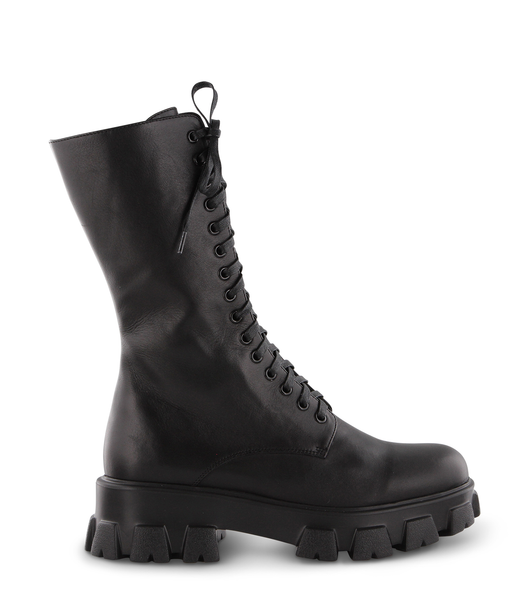 Black Tony Bianco Seattle Black Como 5cm Mid Calf Boots | EILHC30696