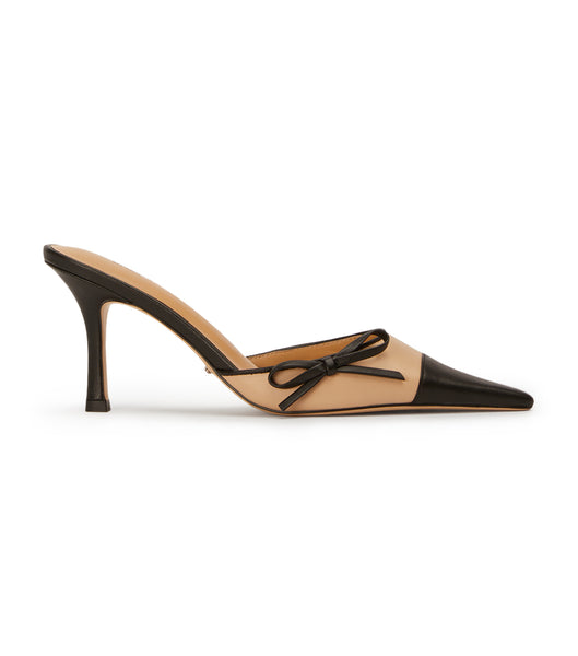 Black Tony Bianco Shirley Beech/Black 8cm Low Heels | ILNEJ51537