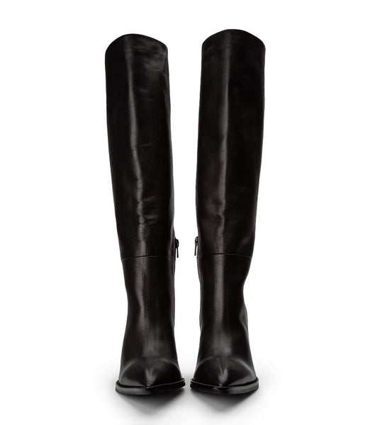 Black Tony Bianco Skyla Black Como 9cm Knee High Boots | MILHR62614