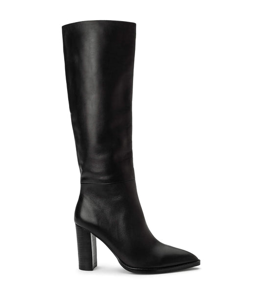 Black Tony Bianco Skyla Black Como 9cm Knee High Boots | MILHR62614