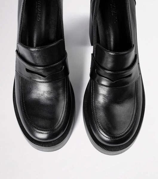 Black Tony Bianco Taranto Black Como 9cm Loafers | QILUV74722