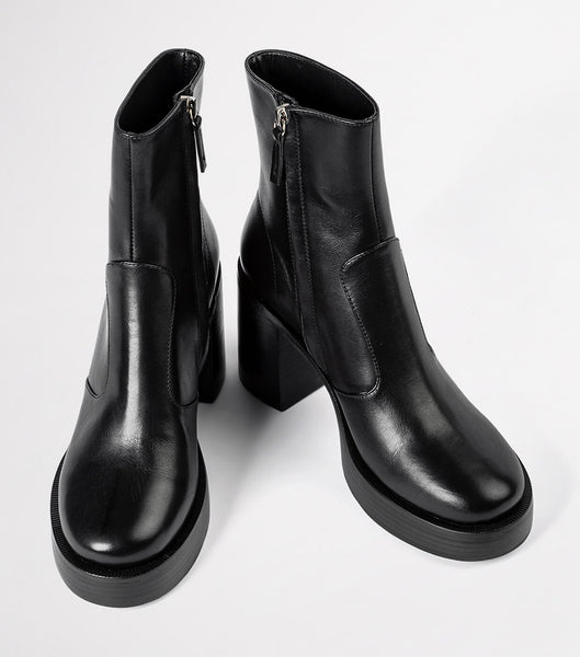 Black Tony Bianco Thunder Black Como 9cm Heeled Boots | ILCIF27594