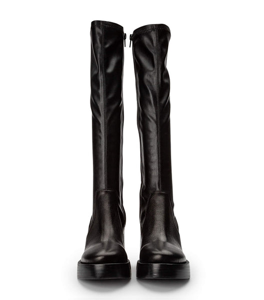 Black Tony Bianco Tibby Black Venice/Black Venezia 9cm Knee High Boots | LILTR75018