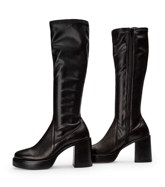 Black Tony Bianco Tibby Black Venice/Black Venezia 9cm Mid Calf Boots | MILHR85818