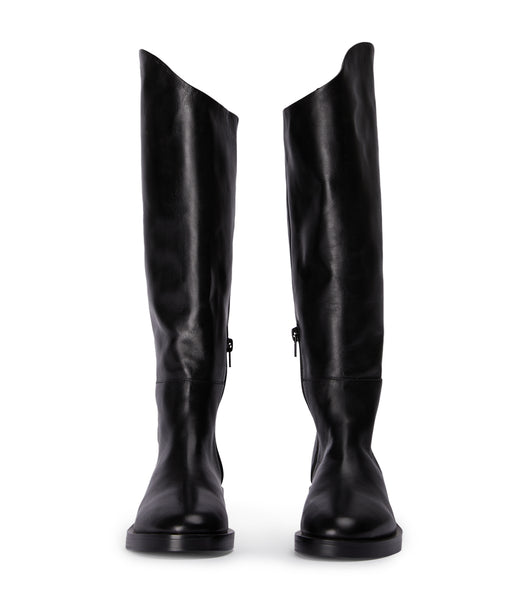 Black Tony Bianco Tyler Black Como 4cm Knee High Boots | QILWA54166