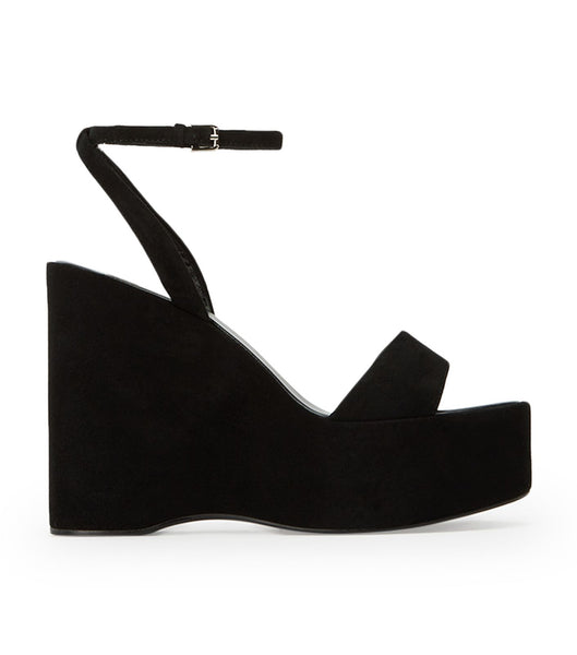 Black Tony Bianco Vesna Black Suede 13cm Wedges | ILDYB14060