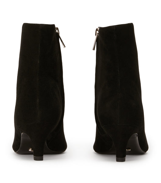 Black Tony Bianco Vicci Black Suede 5cm Heeled Boots | ILQAV82260