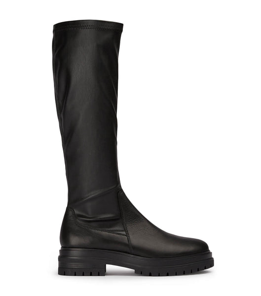 Black Tony Bianco Waze Black Venice/Black Venezia 4.5cm Knee High Boots | ILJKU33339