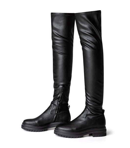 Black Tony Bianco Wild Black Venezia 4.5cm Combat Boots | FILHY62365