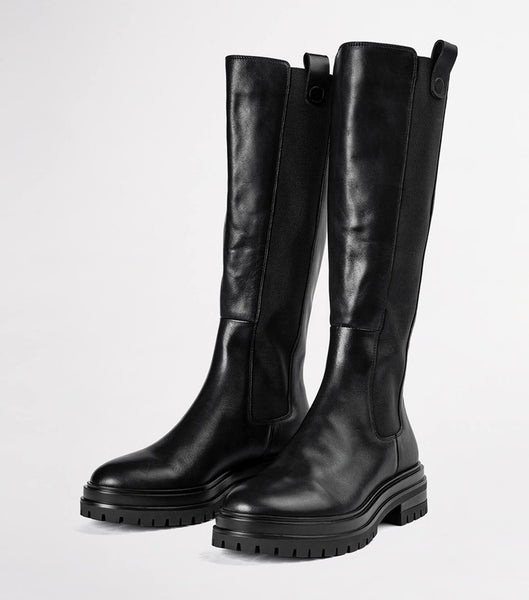 Black Tony Bianco Winx Black Venice 4.5cm Mid Calf Boots | YILVQ79653