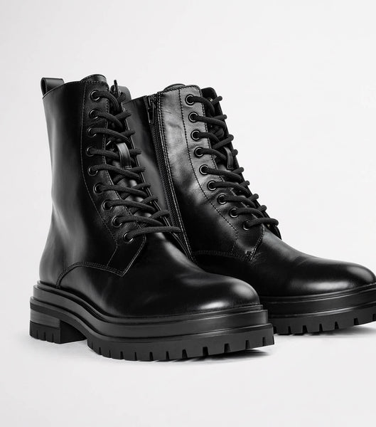 Black Tony Bianco Wya Black Como 4.5cm Combat Boots | DILKV94034