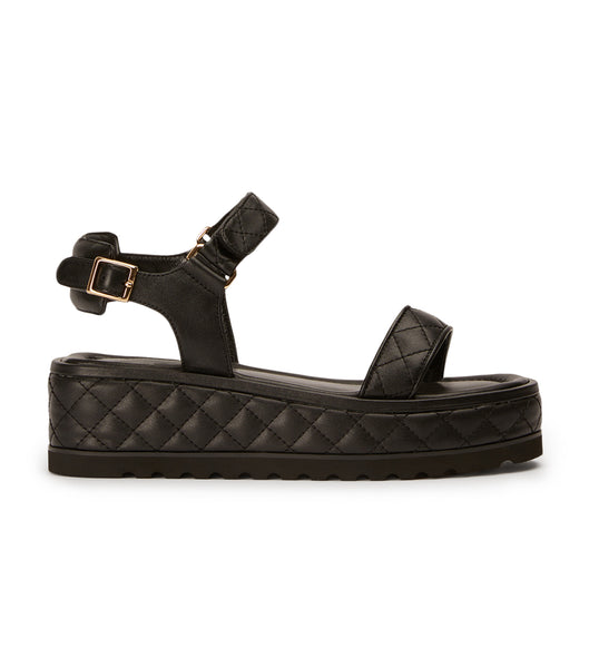 Black Tony Bianco Zahara Black Nappa 6cm Sandals | AILWC66475