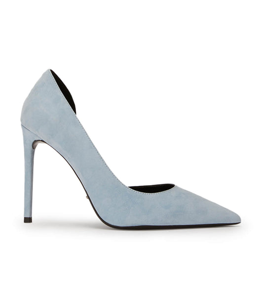 Blue Tony Bianco Alyx Sky Suede 10.5cm Court Shoes | XILGW39596