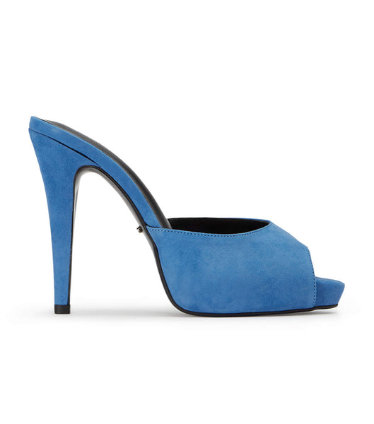 Blue Tony Bianco Love Blue Suede 12cm Platform Shoes | PILER54710