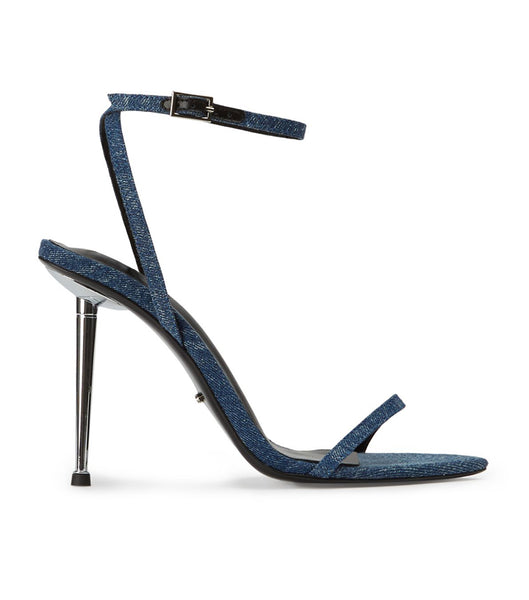 Blue Tony Bianco Myra Blue Denim 10.5cm Event Heels | ILXBR45751