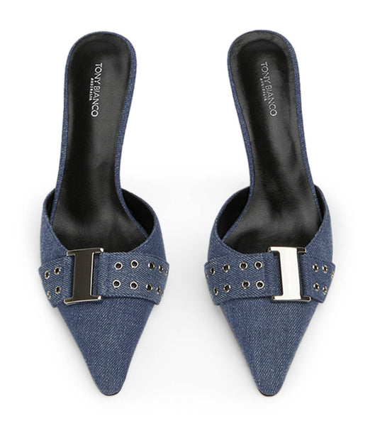 Blue Tony Bianco Samma Vintage Denim 8cm Court Shoes | AILDF11810