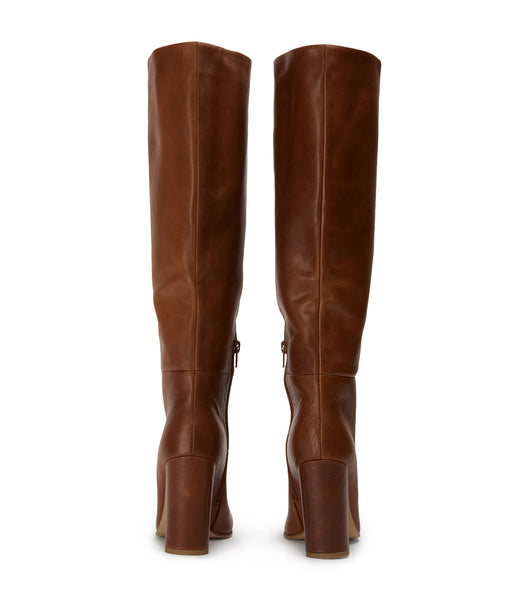 Brown Tony Bianco Boss Cognac 9.5cm Knee High Boots | MILHR98106