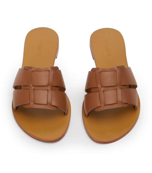 Brown Tony Bianco Force Tan 1cm Sandals | PILQX20916