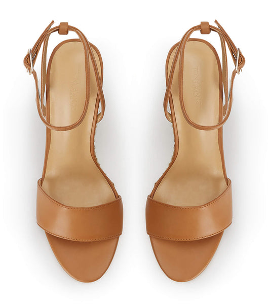 Brown Tony Bianco Gizmo Tan Como 11cm Wedges | SILNY39556