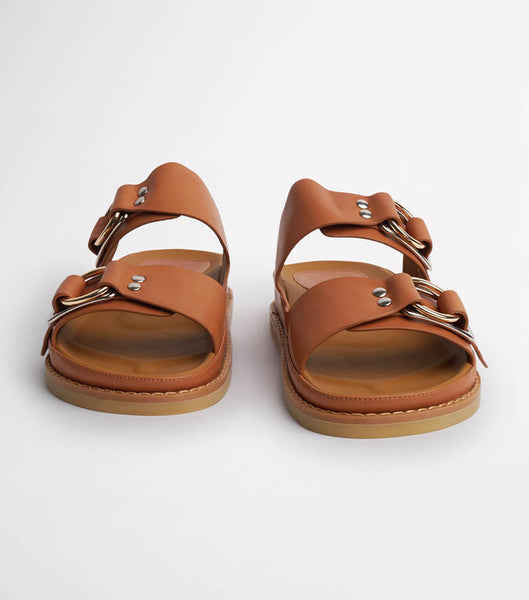 Brown Tony Bianco Hunter Tan Como 3.5cm Sandals | DILVO63878