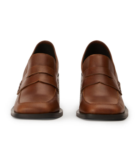 Brown Tony Bianco Lomax Cognac 6.5cm Loafers | LILSX92451