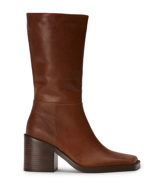 Brown Tony Bianco Prestige Cognac 8cm Knee High Boots | ILDYB91211