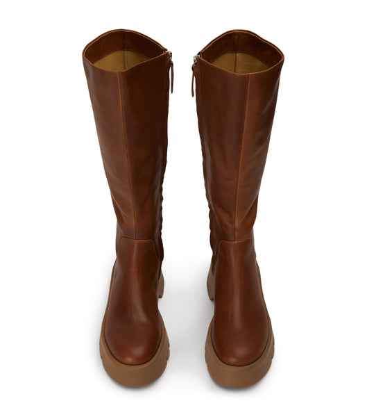 Brown Tony Bianco Rage Cognac 5.5cm Knee High Boots | DILKV88481