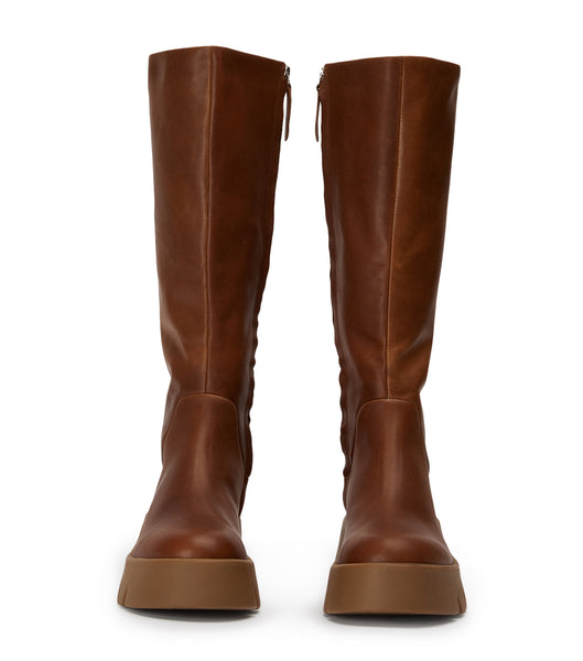 Brown Tony Bianco Rage Cognac 5.5cm Knee High Boots | DILKV88481