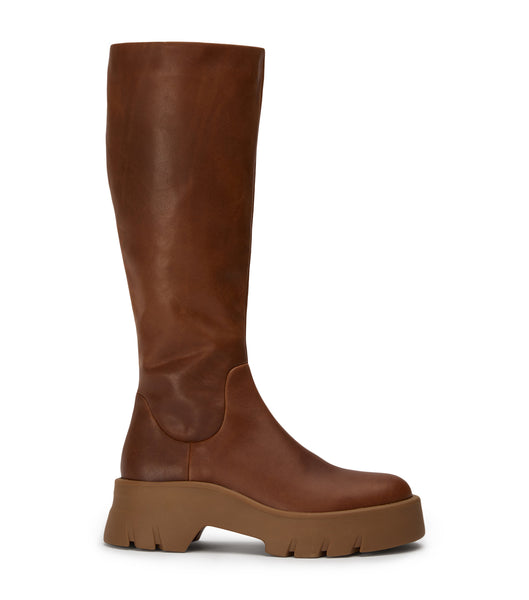 Brown Tony Bianco Rage Cognac 5.5cm Mid Calf Boots | ILEGJ58011