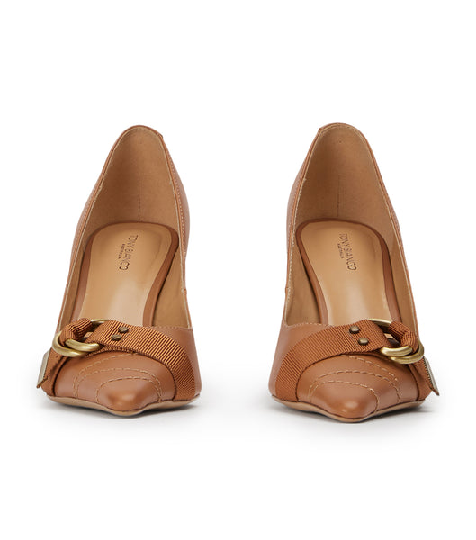 Brown Tony Bianco Saje Tan Como 8cm Court Shoes | XILGW79605