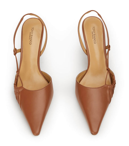 Brown Tony Bianco Sakai Tan Capretto 8cm Event Heels | ILICD94799