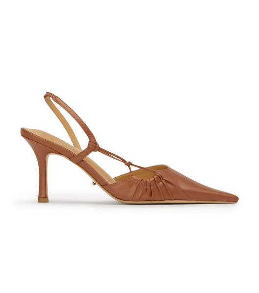 Brown Tony Bianco Sakai Tan Capretto 8cm Court Shoes | LILTR99571