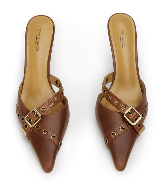 Brown Tony Bianco Savoir Cognac 8cm Event Heels | DILVO45465