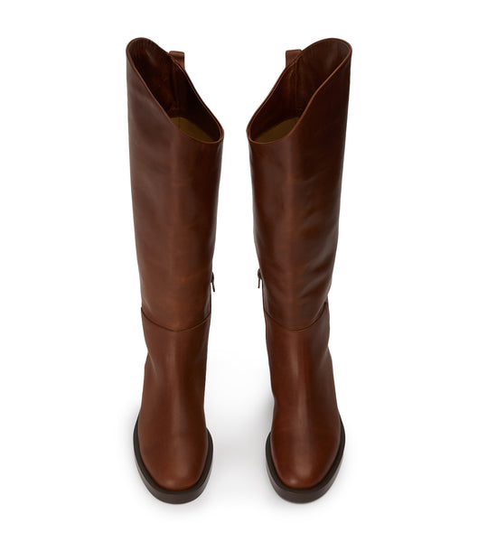 Brown Tony Bianco Tyler Cognac 4cm Knee High Boots | YILVQ85273