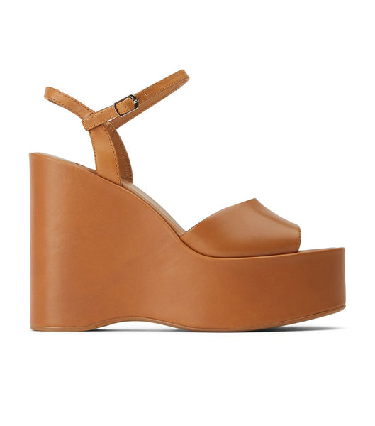 Brown Tony Bianco Vanity Tan Como 13cm Wedges | EILVG65836