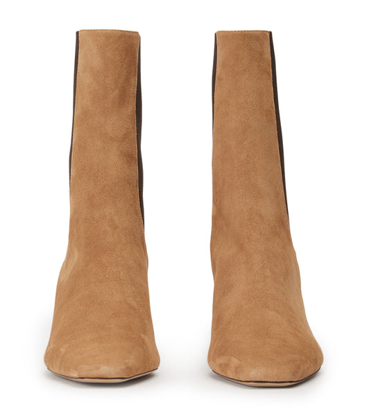 Brown Tony Bianco Verona Butterscotch Suede 5cm Heeled Boots | ILDFL49223