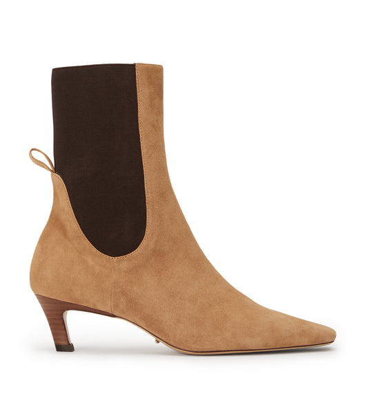 Brown Tony Bianco Verona Butterscotch Suede 5cm Heeled Boots | ILDFL49223