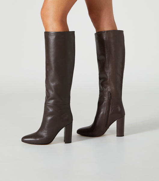 Chocolate Tony Bianco Boss Choc Como 9.5cm Knee High Boots | UILTG38387