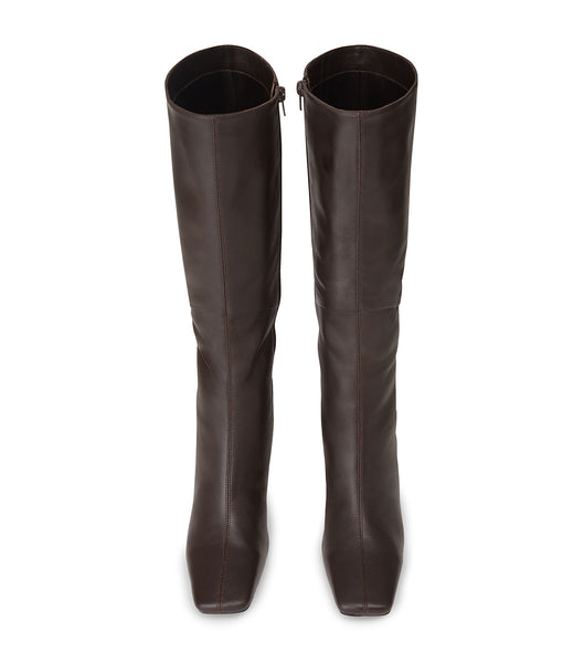 Chocolate Tony Bianco Fantasy Chocolate Nappa 8cm Heeled Boots | AILDF20855