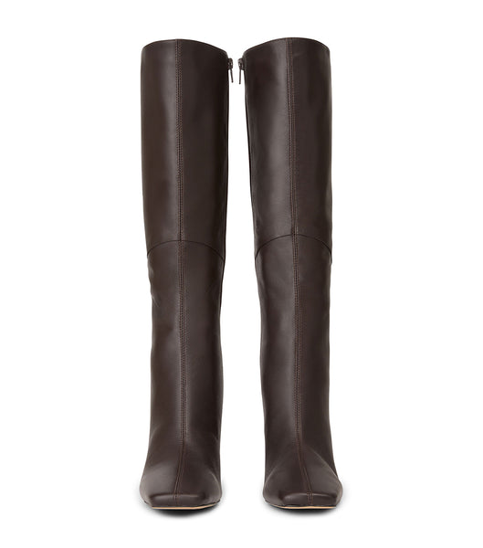 Chocolate Tony Bianco Fantasy Chocolate Nappa 8cm Heeled Boots | AILDF20855