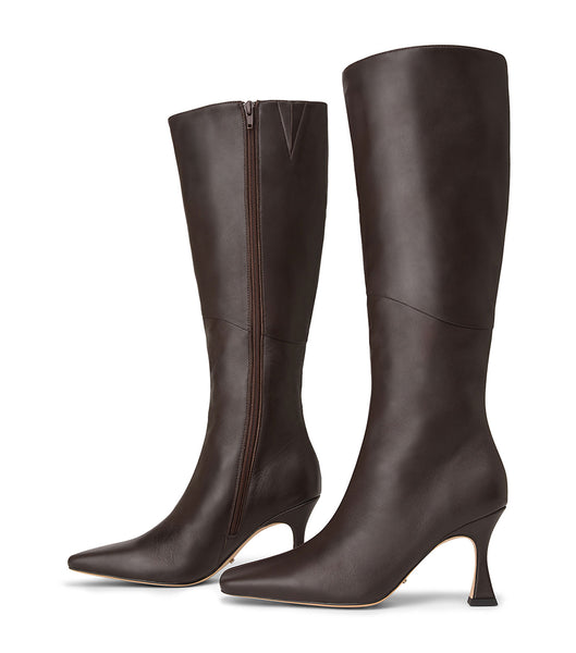 Chocolate Tony Bianco Fantasy Chocolate Nappa 8cm Heeled Boots | AILDF20855