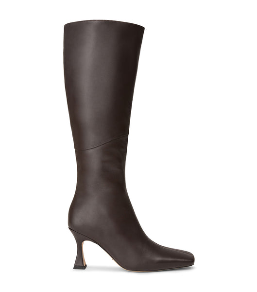 Chocolate Tony Bianco Fantasy Chocolate Nappa 8cm Stiletto Boots | EILHC78054